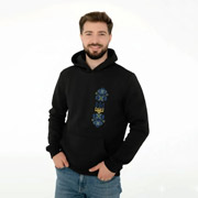 Худі чоловіче Герб Lesia чорний