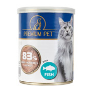 Паштет для взрослых кошек с рыбой 360 г Premium Pet 4820255192253