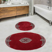 Набір килимків у ванну кімнату Nice silver Diva з гіпюром