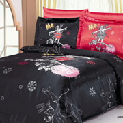 Атласна постільна білизна Le Vele Arrow black