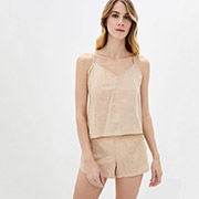 Жіночий комплект майка та шорти Прованс золото