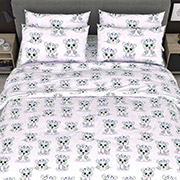 Постільна білизна для дитячого ліжечка Леопардики 101432 бязь-люкс Selena