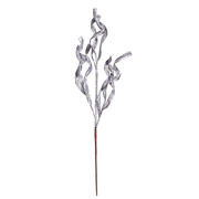 Ветка декоративная 69 см Спирали Yes! Fun 973874 серебро глиттер