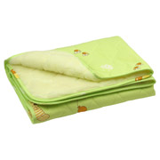 Детское одеяло Руно овчина-хлопок салатовое - Фото №2