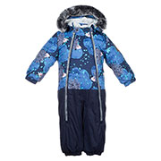Дитячий зимовий термокомбінезон DEVON 2 Huppa 36160230 синій принт