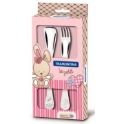 Набір дитячих столових приборів Tramontina Baby Le Petit pink 66973/015