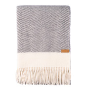 Плед вовняний Ardesto Leonardo Bianco сірий