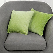 Подушка декоративна Велюр ТЕП 412 салатова