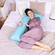 Подушка для вагітних та відпочинку Г-подібна 8421 Ranforce Elite 11-2208 Mint MirSon