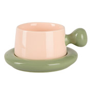 Чашка з блюдцем 250 мл Arada Green Led B060728