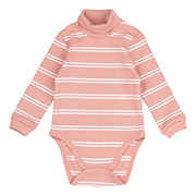 Боді-гольф для дівчинки Bembi БД27 шардон-інтерлок 302-рожевий-смужка