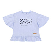 Футболка для дівчинки ФБ986 супрем Бембі 400-блакитний