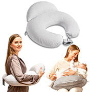 Подушка-диванчик для годування Sei Design 8-35409 сіра смужка