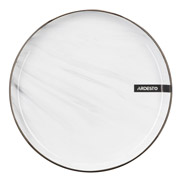 Тарілка десертна 19 см Marmo Ardesto AR2919MRW біла