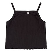 Майка для дівчинки МК32 трикотаж-рубчик Бембі Y00-чорний