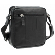 Чоловіча шкіряна сумка-месенджер Visconti S-8 black