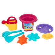 Набір для піску "Квіточка" 8 ел з лійкою, Tigres прозорий