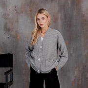 Кардиган жіночий Casual Wool Art Knit сірий