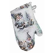 Гобеленова новорічна рукавиця-прихватка Казкові гноми Прованс в асортименті