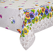 Скатерть хлопковая Фиалковые бабочки Home line