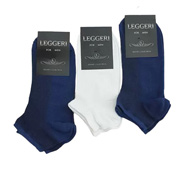 Шкарпетки чоловічі літні з сіткою бавовняні короткі Leggeri Р-В8-6 білі