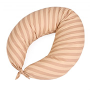 Подушка для вагітних і годування 5020 Color Line 17-0602 Stripe Creamy MirSon