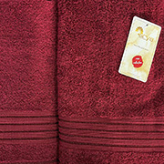 Набір махрових рушників жаккард Dophne Arya бордовий
