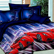 Підліткова постільна білизна 110104 Нічні перегони-3 бязь-люкс Selena
