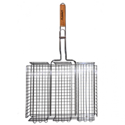 Решітка для гриля глибока з дерев'яною ручкою Скаут 0706