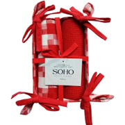 Набір рушників кухонних вафельни White&Red Soho