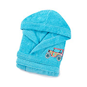 Халат дитячий Car Lotus бірюзовий