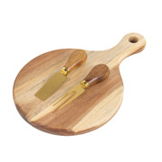 Дошка для нарізки сиру та набір ножів 29.5х19х2 см Lefard 815-080