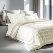 Постільна білизна сатин жаккард Jacquard Sofino Beige SoundSleep бежевий