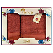 Набір рушників Arya Elena темно-рожевий