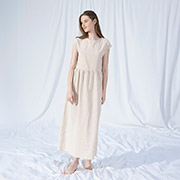 Домашня лляна сукня Serli elbise ekru Penelope молочна