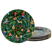 Набір десертних тарілок 19 см Green Christmas Lefard 922-071
