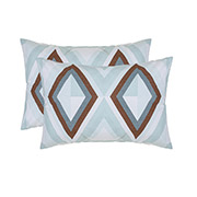 Набор из двух наволочек Калейдоскоп бязь Home Line ментоловый