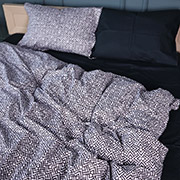 Постільна білизна 22-1386 Geometric Black сатин MirSon