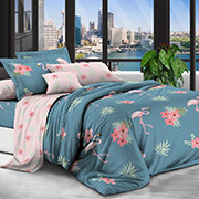 Комплект постільної білизни Selena Фламінго 100406