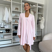 Жіночий комплект Rose Amor SetPH1714 халат і сорочка Cosy блідо-рожевий