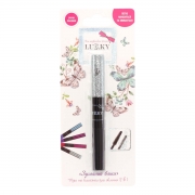 Блиск туш і блискітки для вій 10 мл 2-в-1 чорний з срібними кульками Lukky T18924