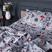 Наволочка 17-0672 Silver Owlets бязь MirSon