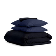 Комплект постільної білизни Cosas Сатин Чорний СінійН