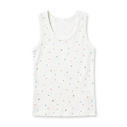 Майка для дівчинки 2505228тчк рібана Татошка білий з принтом