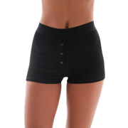 Боксери жіночі бавовняний рубчик German Volf 25084 чорні