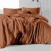 Комплект постільної білизни Muslin SoundSleep Mokko темно-бежевий