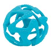 Прорізувач силіконовий м'ячик 3міс + Tuggy Teething Ball Nuby aqua