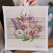 Прихватка кухонна гобеленова Лавандовий садочок Прованс