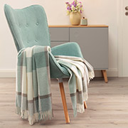 Плед вовняний Bergamo green Biederlack 797681