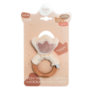 Іграшка - брязкальце з дерев'яним гризунцем корона, ELFIKI